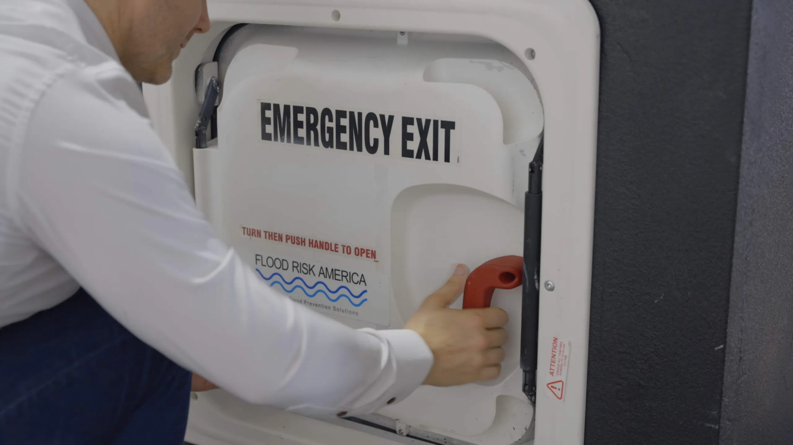 Emergency Exit Flood Door details