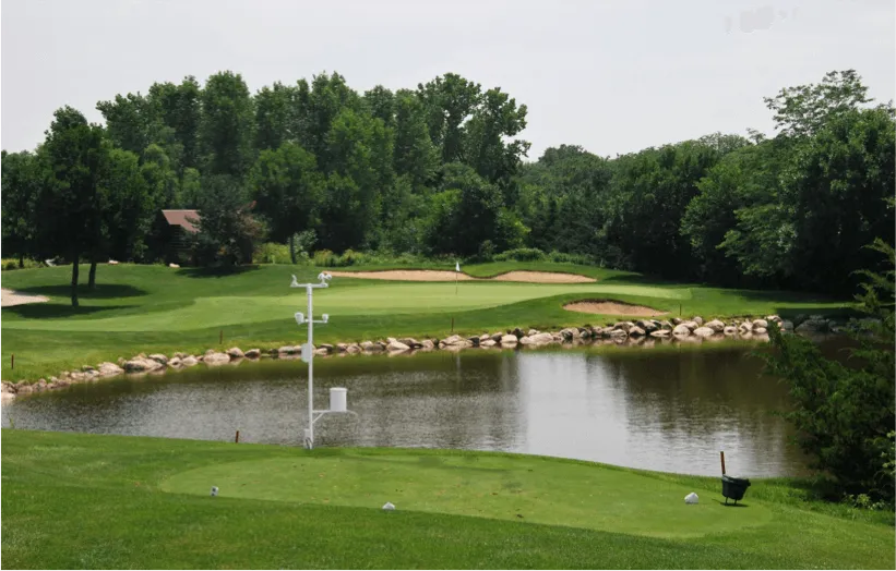 Golf course flood sensory system